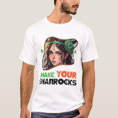 Shake Your Shamrocks - Green Glow Dance Party T-shirt (Voorkant)