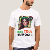 Shake Your Shamrocks - Ierse poëzie Slam T-shirt (Voorkant)