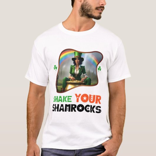 Shake Your Shamrocks - Irish Pub Trivia Night T-shirt (Voorkant)