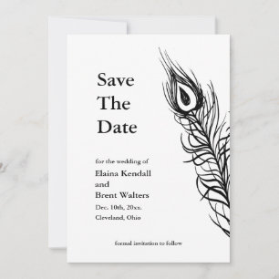 Shake your Tail Feathers Save the Date wit