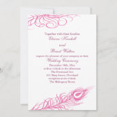 Shake your Tail Feathers Wedding Invitation 2 Kaart (Voorkant)
