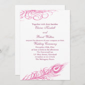 Shake your Tail Feathers Wedding Invitation 2 Kaart (Voorkant / Achterkant)