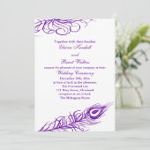 Shake your Tail Feathers Wedding Invitation 2 Kaart (Staand voorkant)