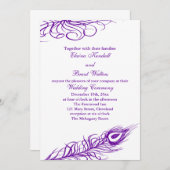 Shake your Tail Feathers Wedding Invitation 2 Kaart (Voorkant / Achterkant)