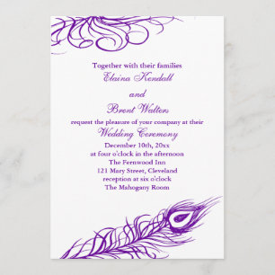 Shake your Tail Feathers Wedding Invitation 2 Kaart