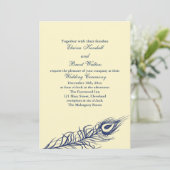 Shake your Tail Feathers Wedding Invite 2 Kaart (Staand voorkant)