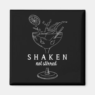 Shaken Martinis Drink Alcohol Funny Bartender Magneet