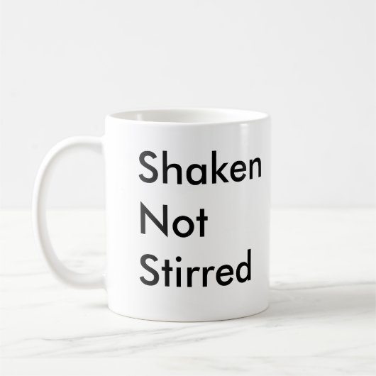 Shaken niet Stirred Koffiemok (Links)