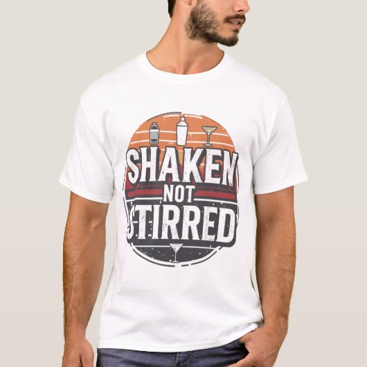 Shaken Not Stirred Bartender Shirt (Voorkant)