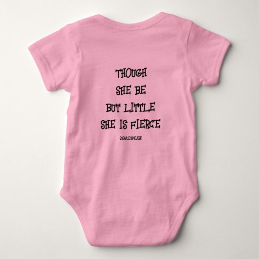 Shakepeare Quote Baby Bodysuit (Achterkant)