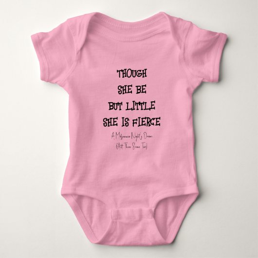 Shakepeare Quote Baby Bodysuit (Voorkant)