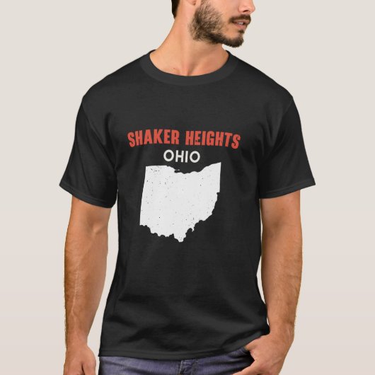 SHAKER HEIGHTS Ohio USA State America Travel Ohioa T-shirt (Voorkant)