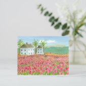 Shaker House Tulips Fields ontroerende aankondigin Briefkaart (Staand voorkant)