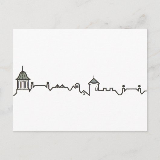 Shaker Square Briefkaart (Voorkant)