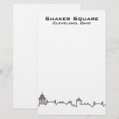 Shaker Square Briefpapier (Voorkant / Achterkant)
