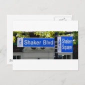 Shaker Square-teken Briefkaart (Voorkant / Achterkant)