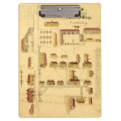 SHAKER VILLAGE MAP, 1849 KLEMBORD (Voorkant)
