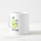 Shakes-pear Funny Pear Fruit Pun Koffiemok (Voorkant links)