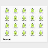Shakes-pear Funny Pear Fruit Pun Ronde Sticker (Vel)