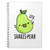 Shakes-pear Grappige Peer Fruit Punt  Notitieboek (Voorkant)
