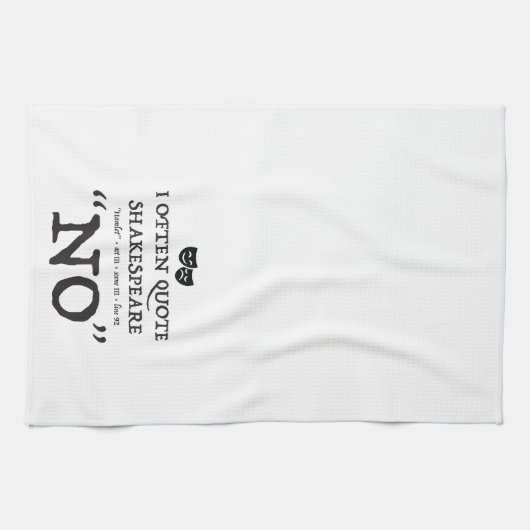 Shakespear "NO" Kitchen Towel Theedoek (Horizontaal)