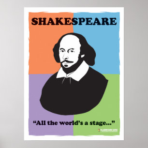 Shakespeare 18 x 24-inch Colorful Classroom Poster