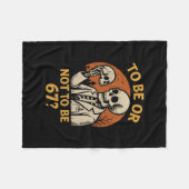 Shakespeare 67 Meme Funny Skeleton Nerd Halloween  Fleece Deken (Voorkant (Horizontaal))