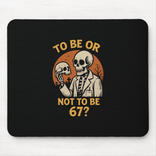Shakespeare 67 Meme Grappig Skelet Nerdy Halloween Muismat (Voorkant)