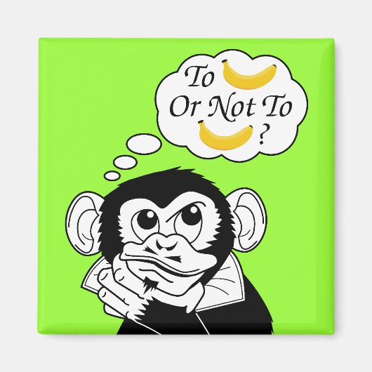 Shakespeare-aap Magneet (Voorkant)