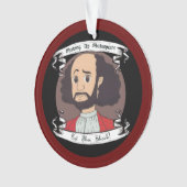 Shakespeare Acrylornament Ornament (voorkant)