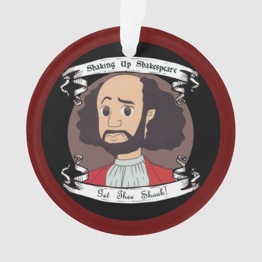 Shakespeare Acrylornament Ornament (voorkant)