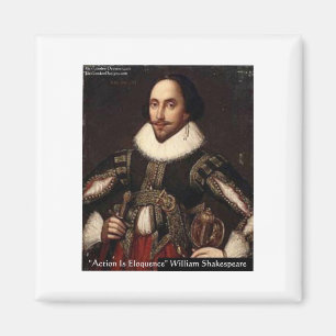 Shakespeare Actie Eloquentie Citaat Cadeaus & T-sh Magneet