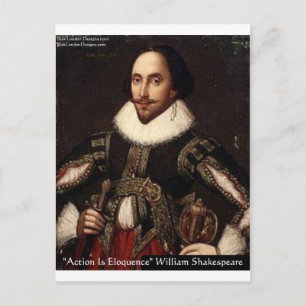 Shakespeare Actie Eloquentie Citaten Cadeaus & T-s Briefkaart
