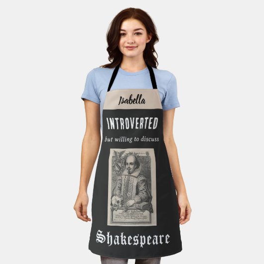Shakespeare Afbeelding Funny Personalized Introver Schort (Gedragen)