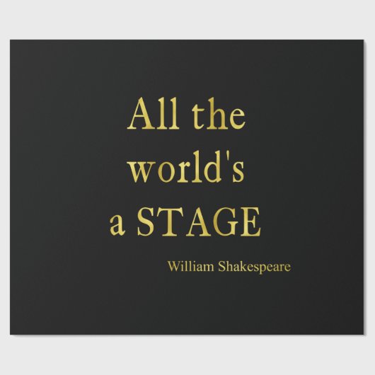 Shakespeare Al het Niveau van het Stadium van de w Cadeaupapier (Vlak)