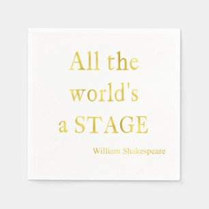 Shakespeare Al het Niveau van het Stadium van de w Servetten