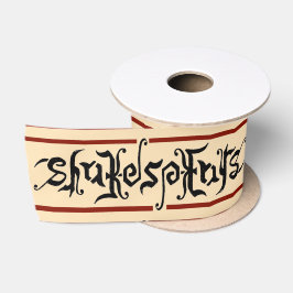 Shakespeare Ambigram Ribbon Satijnen Lint