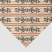 Shakespeare Ambigram Tissue Paper Tissuepapier (Detail)