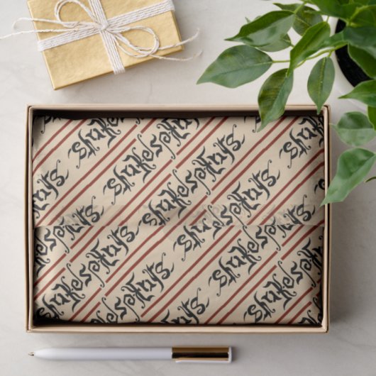Shakespeare Ambigram Tissue Paper Tissuepapier (Geschenk)