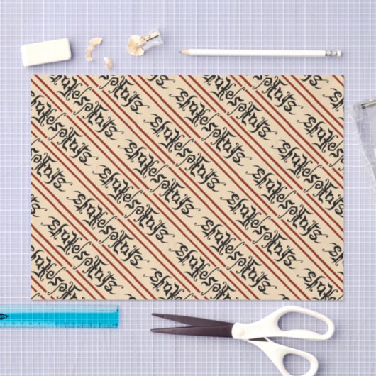 Shakespeare Ambigram Tissue Paper Tissuepapier (Craft)