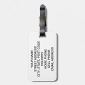 Shakespeare Bagagelabel - Pas het aan! (Achterkant verticaal)