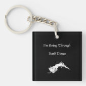 Shakespeare "Bard Times" Funny Slogan Sleutelhanger (voorkant)