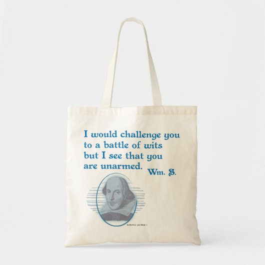 Shakespeare Battle of Wits Tote Bag (Voorkant)
