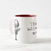 Shakespeare belediging - tweekleurige koffiemok (Voorkant links)