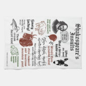 Shakespeare beledigt grappige boekenliefhebber theedoek (Horizontaal)