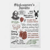 Shakespeare beledigt grappige boekenliefhebber theedoek (Verticaal)