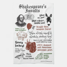 Shakespeare beledigt grappige boekenliefhebber theedoek
