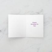 Shakespeare Birthday minimalist Retro Best Wishes Kaart (Binnen)