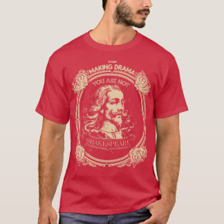 Shakespeare boekachtige literatuur dichter 14 t-shirt