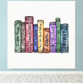 Shakespeare Books No.1 Canvas Afdruk (Insitu (Houten vloer))